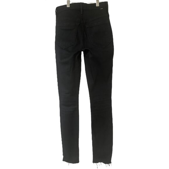 Mother Stunner Zip Ankle Step Fray Jeans Size 23 In Not Guilty Raw Frayed Hem - Picture 7 of 15